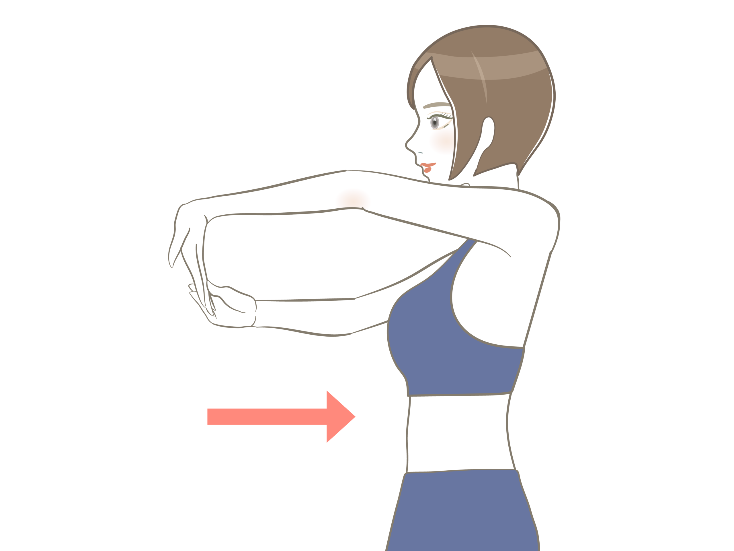 手首　前腕　屈筋ストレッチ
