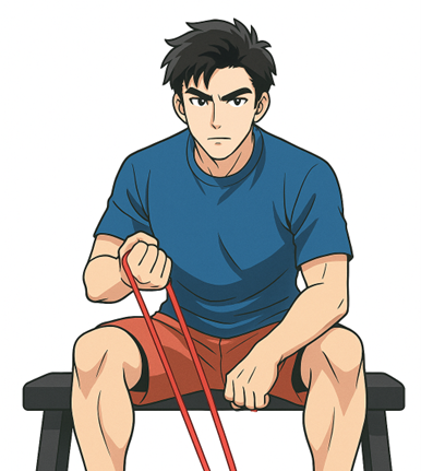 ゴムバンド　トレーニング　筋トレ